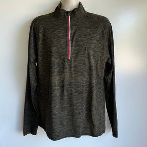 Lululemon Metal Vent Tech 1/2 Zip Men's Size XL   Deep Meadow/Black